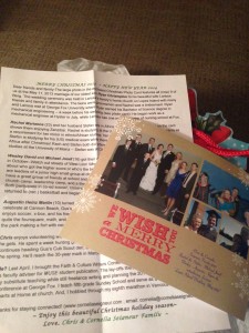 Christmas letter and photo -new photo
